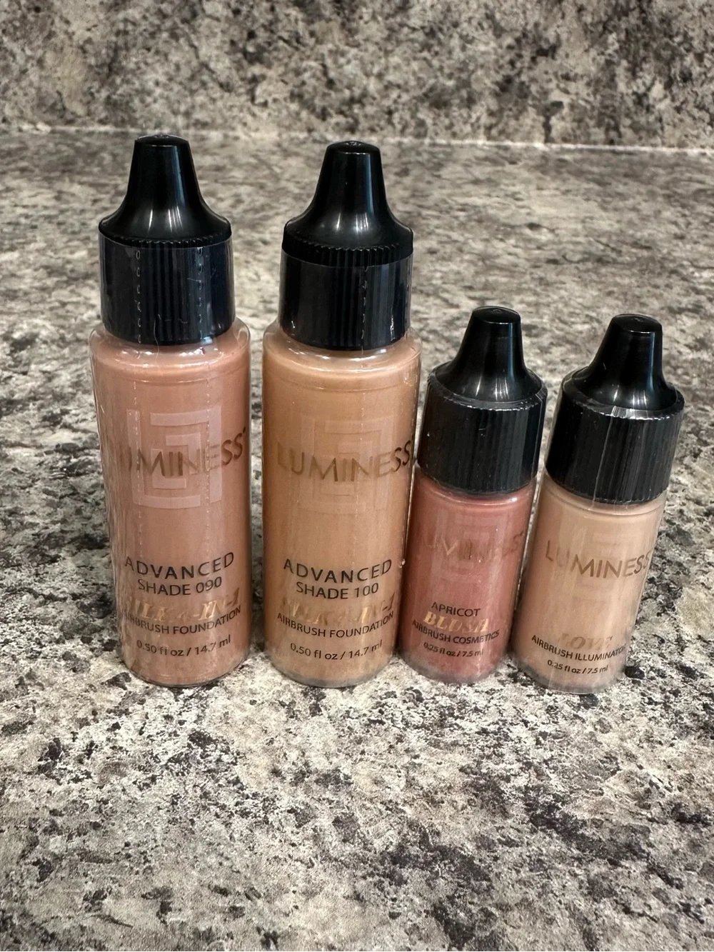 NEW Luminess Silk 4-in-1 Advanced Starter Kit Airbrush Foundation TAN 090 100